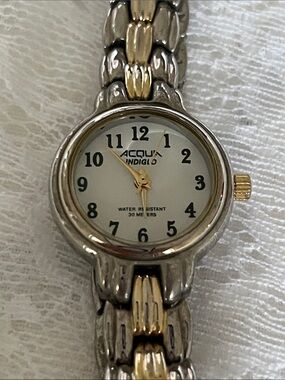 ACQUA Indiglo Two-Tone Women's Watch - White Dial